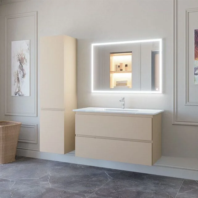 Приобрести caprigo тумба с раковиной sydney 105 см, бежевая, эмаль