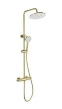 Душевая система с термостатом WONZON & WOGHAND CAPSULE, Брашированное золото (WW-B3031-A-BG)