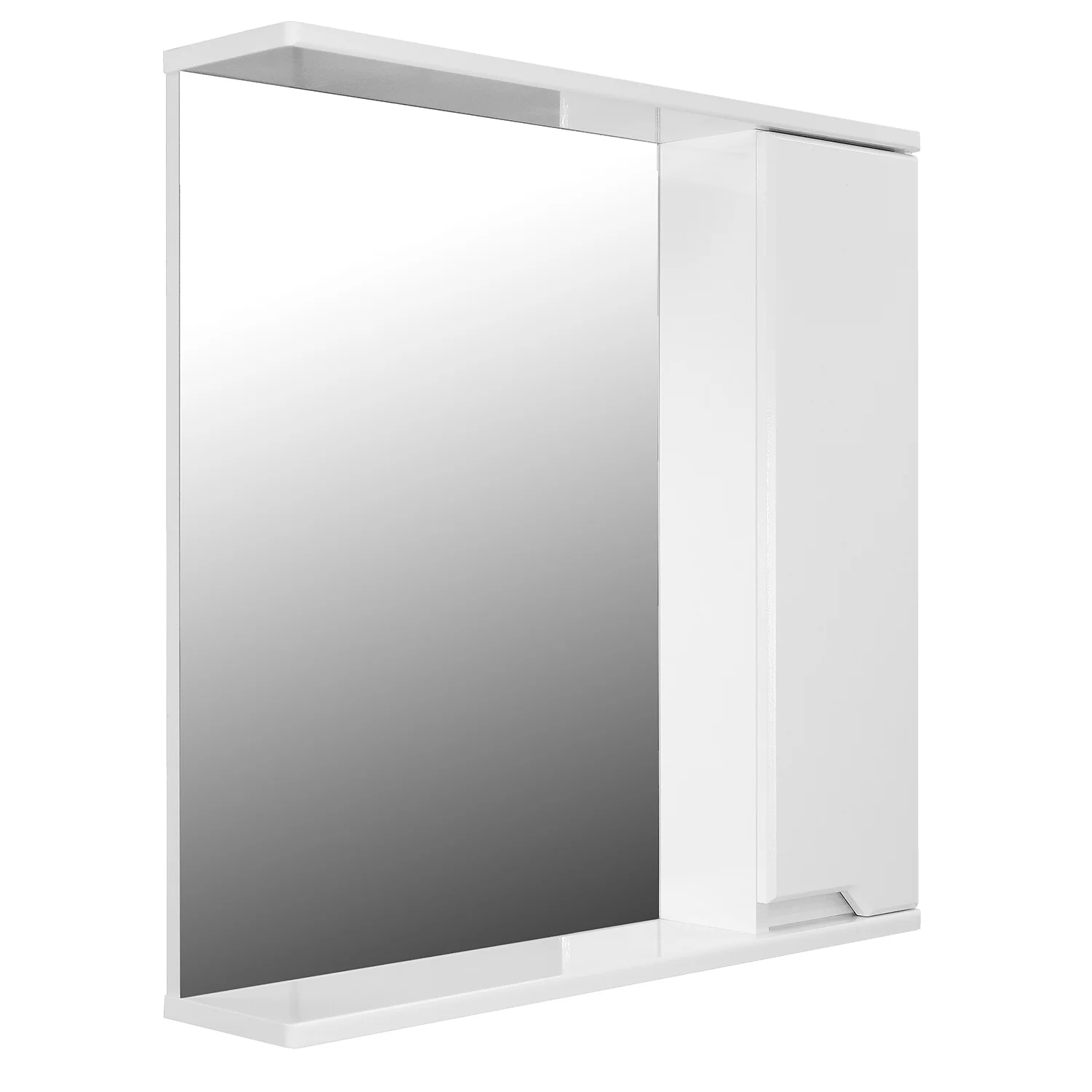 Приобрести loranto зеркало-шкаф палермо 70х70 см, правый, белый (cs00090465)