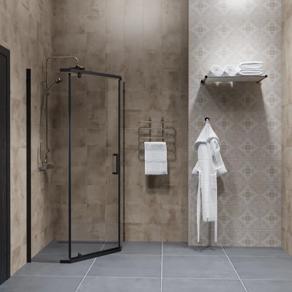 Приобрести triton душевое ограждение дека а 90x90 см, черное щ0000059783