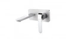 LEMARK Смеситель для раковины Melange, скрытый монтаж, белый\хром LM4926CW
