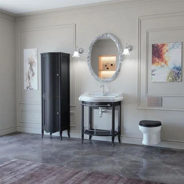 Приобрести caprigo тумба с раковиной trevi 70 см, черная, эмаль