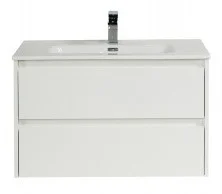 Тумба подвесная с раковиной BelBagno KRAFT-800-2C-SO-BO 80 см, Bianco Opaco