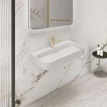 Vincea Раковина подвесная Solid Surface 75х46 см, белая матовая VWB-6SG75MW