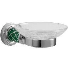 Boheme Мыльница Murano, хром\зеленый 10903-GR-CR