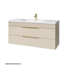 Caprigo Тумба с раковиной MONBAR-Smalty 120 см, бежевая, эмаль