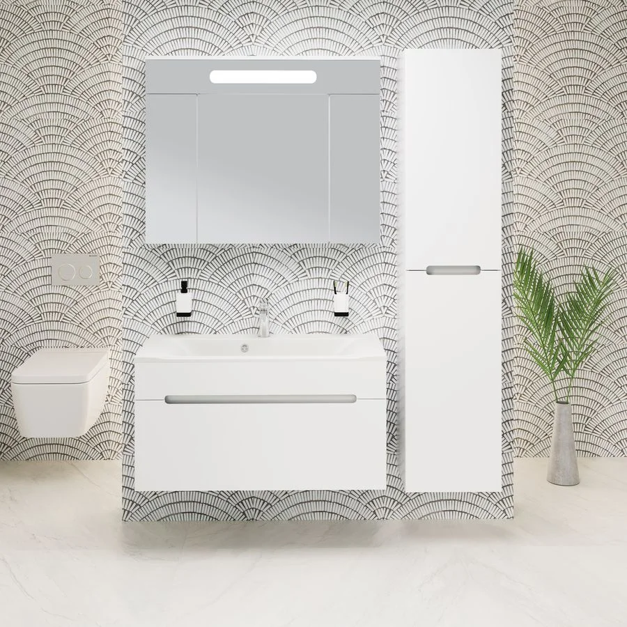 Приобрести aqua de marco пенал olivia 155х40 см, белый 3040coli/p