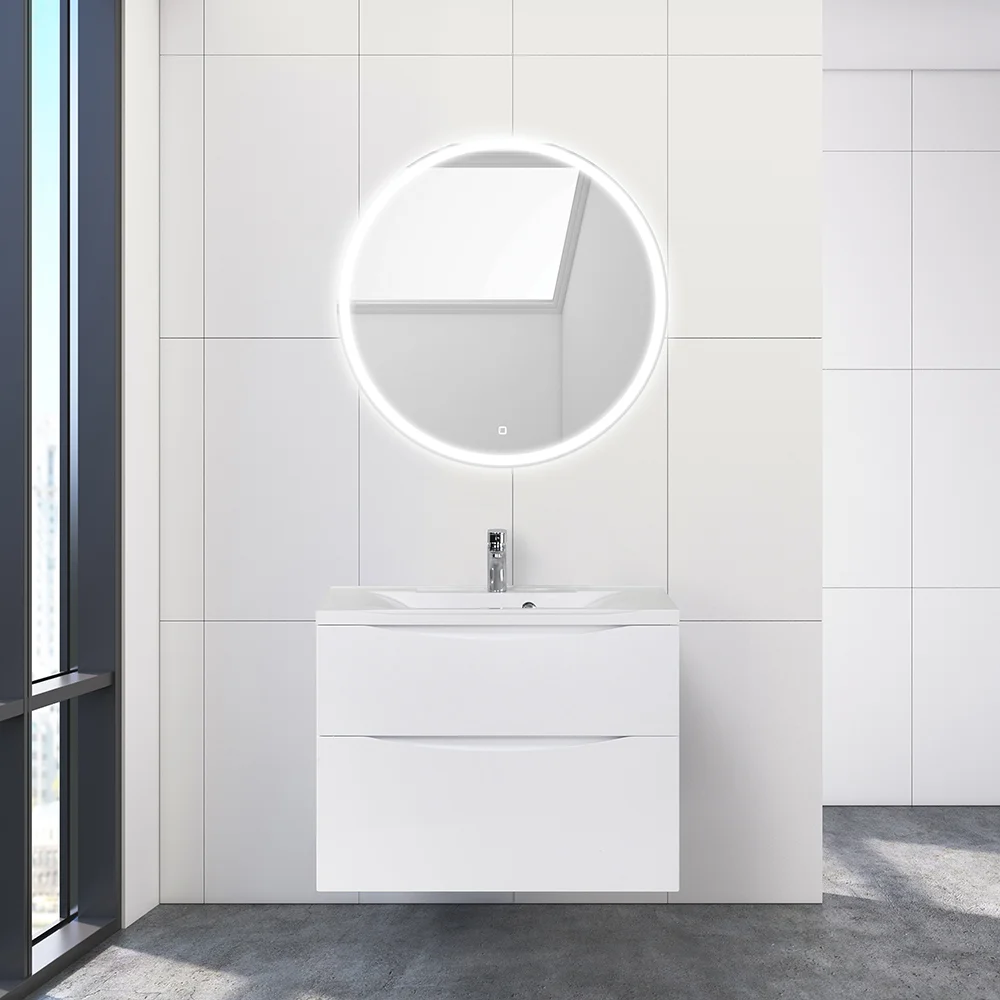 Приобрести belbagno тумба с раковиной marino-h60 90 см, подвесная bianco lucido, белая раковина
