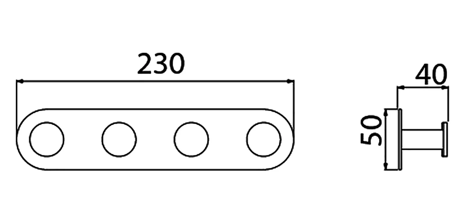 Приобрести крючок-4 крючка timo saona 13015/17 золото матовое