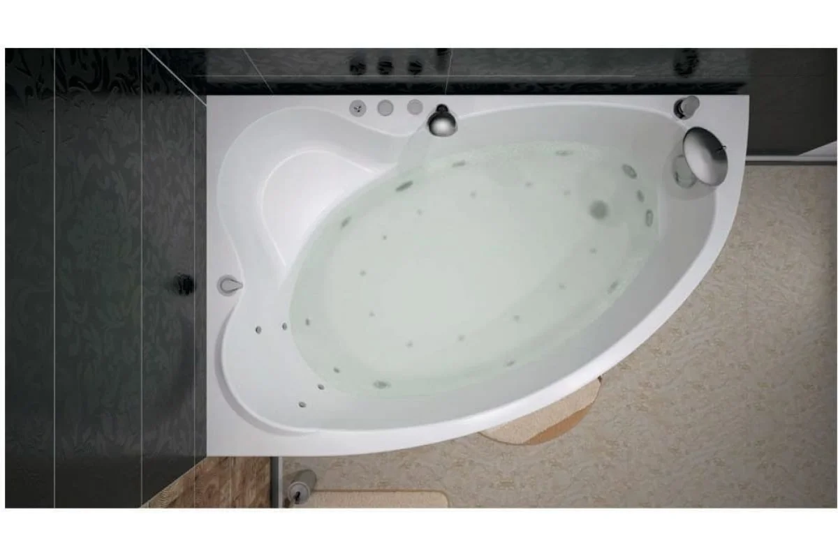 Приобрести aquanet акриловая ванна mayorca 150x100 см, белая, левая