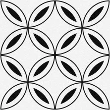 Керамогранит Cersanit Stream лепестки 29,8х29,8см, белый