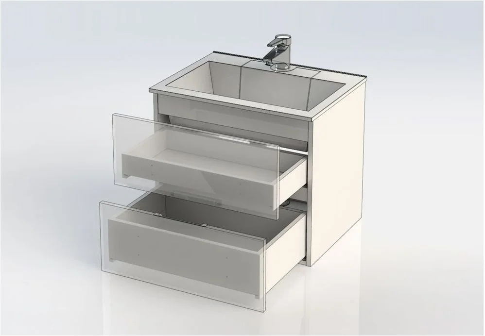 Приобрести aquanet тумба с раковиной алвита 60 см, серый антрацит