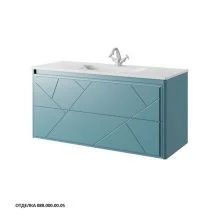 Caprigo Тумба с раковиной TIBET - LOTTO 115 см, голубая, эмаль