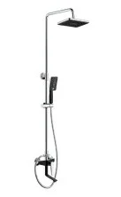 Душевая система ViEiR, Chiaro 870 мм, черный\хром V333562C