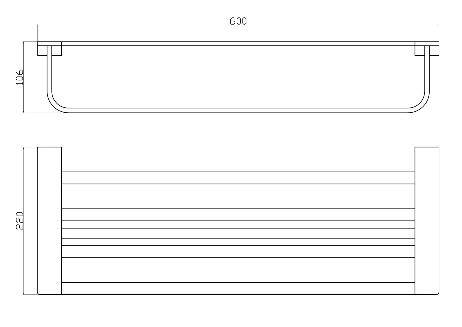 Приобрести полотенцедержатель с полкой wonzon & woghand eclipse, глянцевое золото (ww-9181-lg)