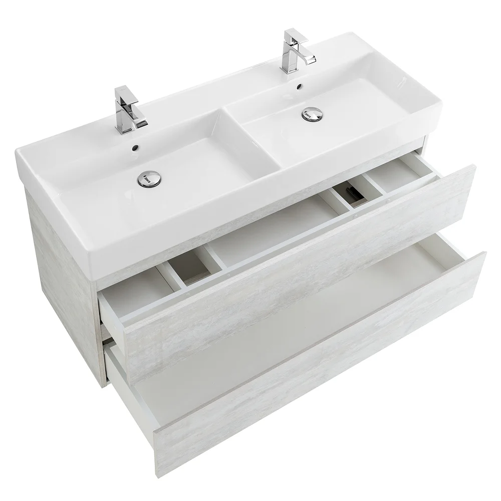Приобрести cezares тумба подвесная с раковиной molveno 46 120 см legno bianco, белая molveno 46-120-2c-so-2-lb
