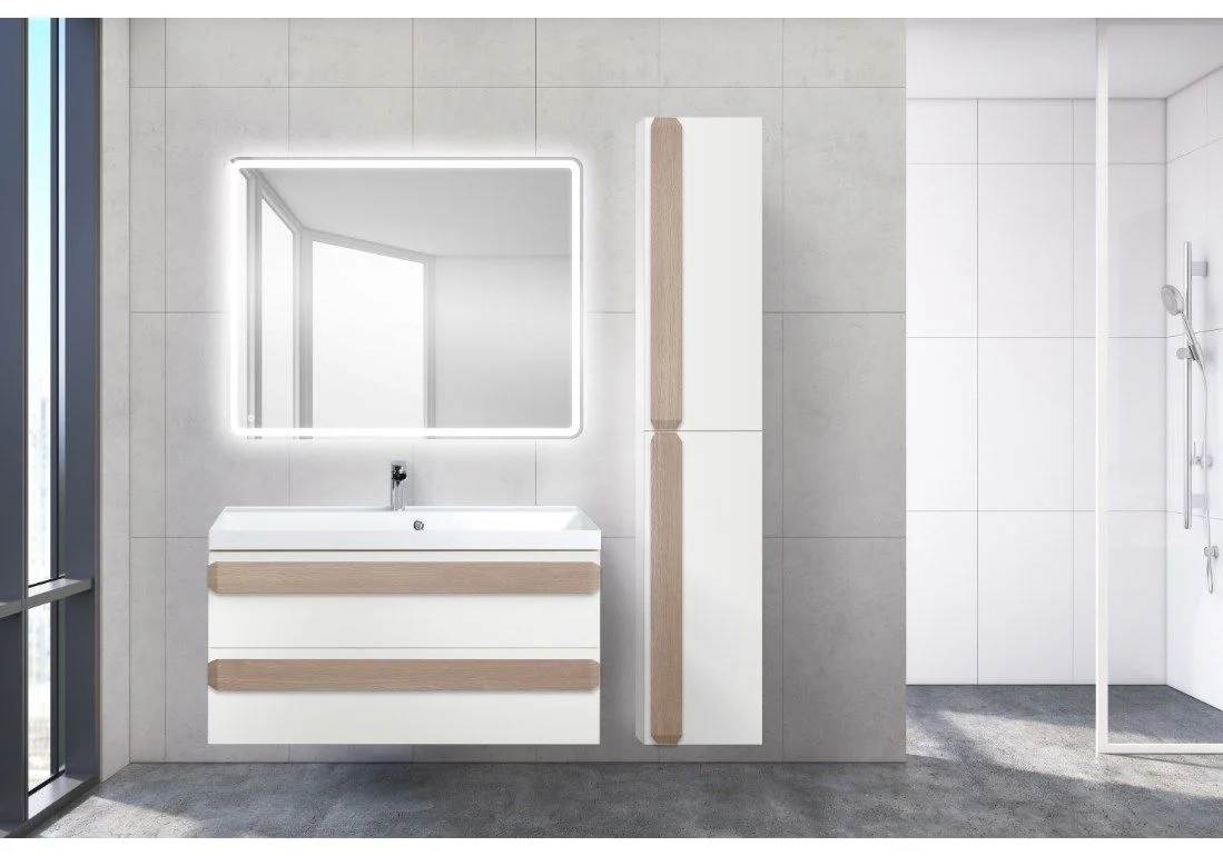 Приобрести пенал подвесной belbagno aurora-1600-2a-sc-bo-p-r 35 см, правый, bianco opaco