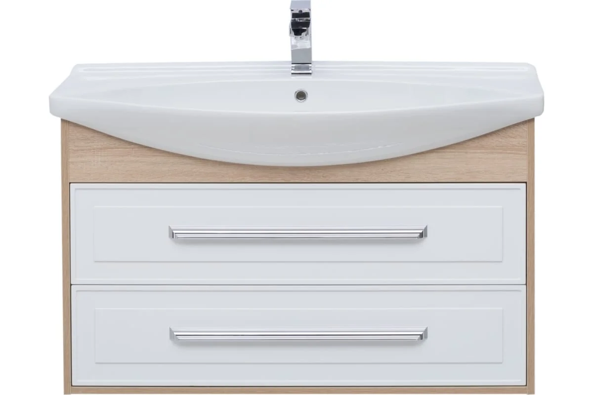 Приобрести aquanet тумба с раковиной остин 105 см, дуб сонома