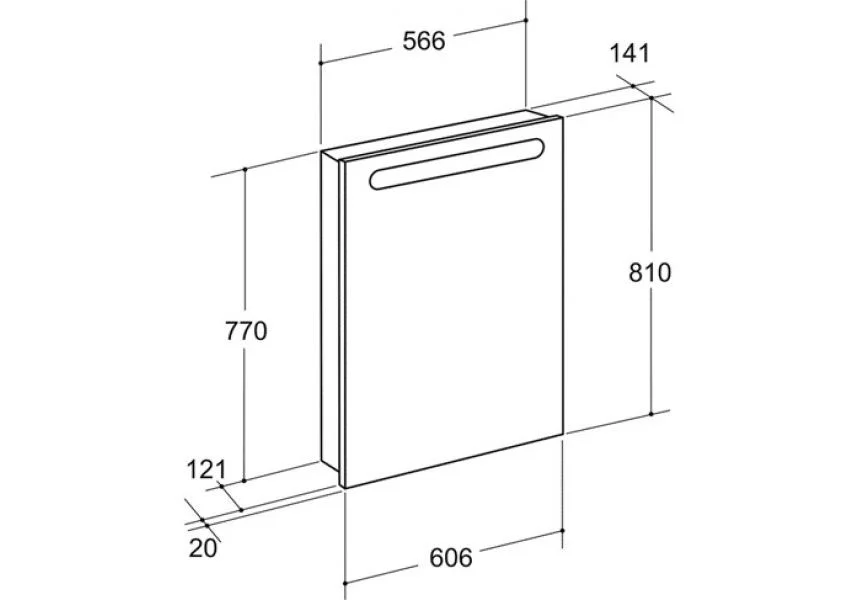 Приобрести зеркальный шкаф roca victoria nord 60 см, левый, белый z.ru90.0.002.9