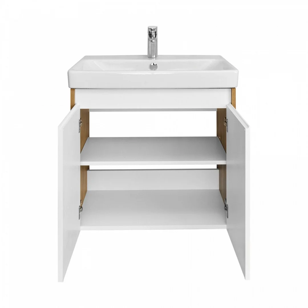 Приобрести акватон тумба c раковиной сканди 70 doors универсальная, белый/дуб рустикальный