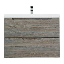 BelBagno Тумба с раковиной VITTORIA 90 см, подвесная Pino, белая раковина