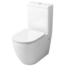 Grossman Унитаз компакт, безободковый с сиденьем дюропласт, белый GR-4446S