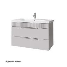 Caprigo Тумба с раковиной MONBAR-Smalty 90 см, серая, эмаль