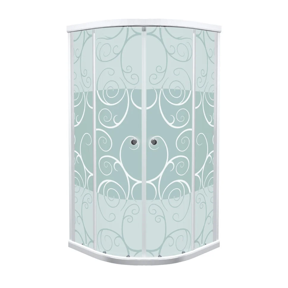 Приобрести тритон душевая кабина стандарт б дн4 аква узоры 90х90 см, белая с узором щ0000027241
