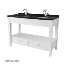 Caprigo Тумба с раковиной DALLAS 140 см, белая, эмаль