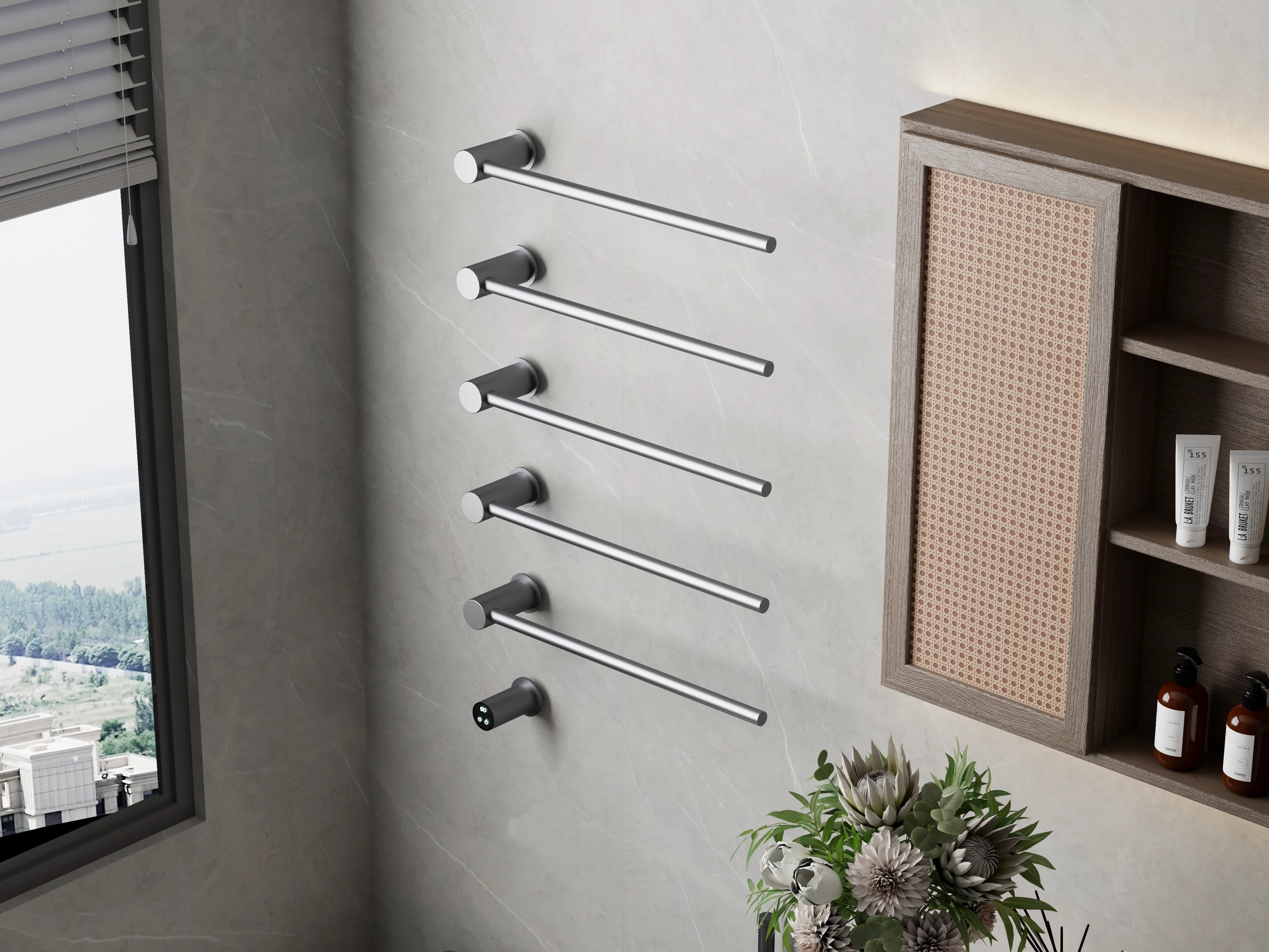 Приобрести terminus полотенцесушитель аккорд п5 50х80 см, электрический, графит