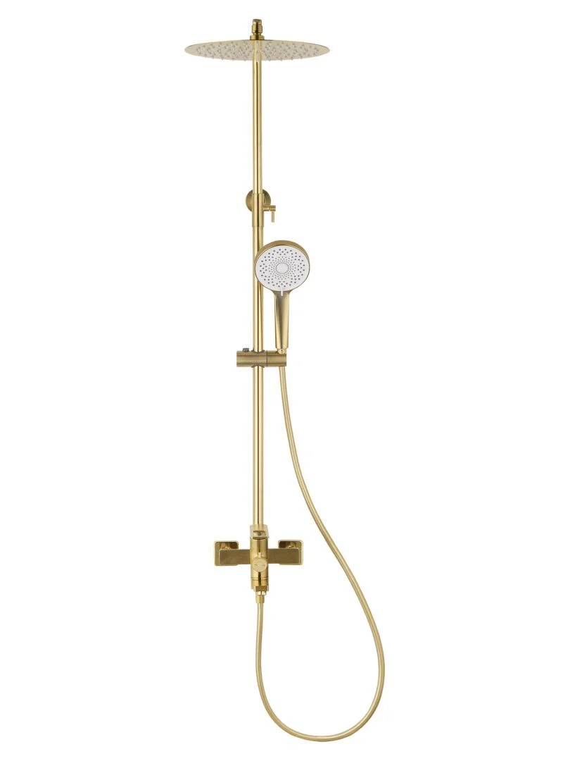 Приобрести душевая система wonzon & woghand frame, брашированное золото (ww-88739010-bg)