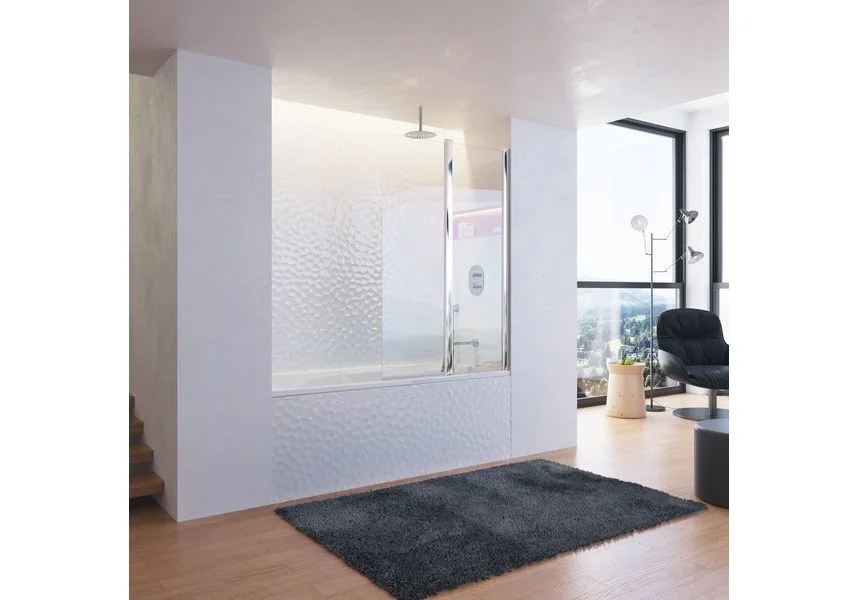 Приобрести ravak шторка для ванны chrome cvs2 100 см 7qra0u00z1 r сатин/прозрачное