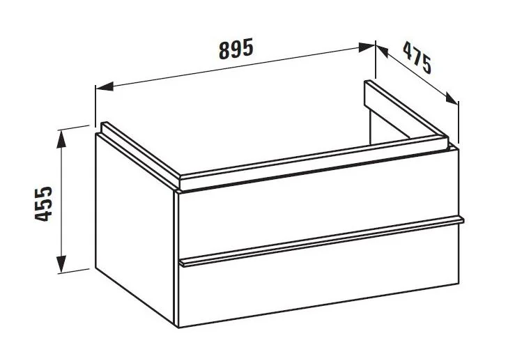 Приобрести тумба подвесная с раковиной laufen case 90 см 4.0126.2.075.463.1, белый