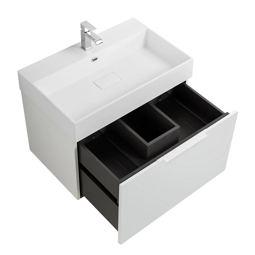 Приобрести cezares тумба подвесная с раковиной premium 70 см bianco opaco, белая 55396