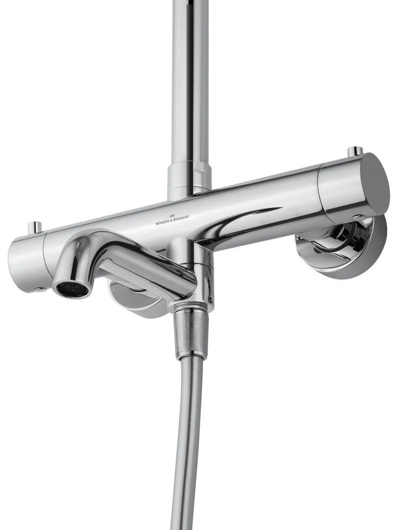 Приобрести душевая система с термостатом wonzon & woghand stick, хром (ww-88739903-cr)