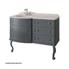 Caprigo Тумба с раковиной IMPERIO 120 см, левая, черная, эмаль