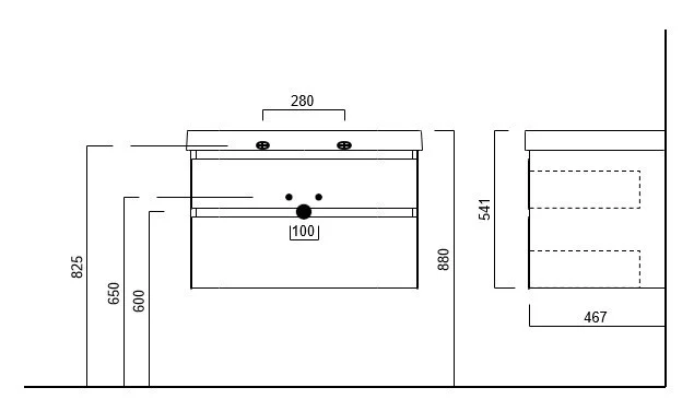 Приобрести тумба подвесная с раковиной kerama marazzi cubo 80 см, мальва