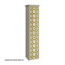 Caprigo Пенал CAPRICE 36 см, левый, слоновая кость/золото, эмаль