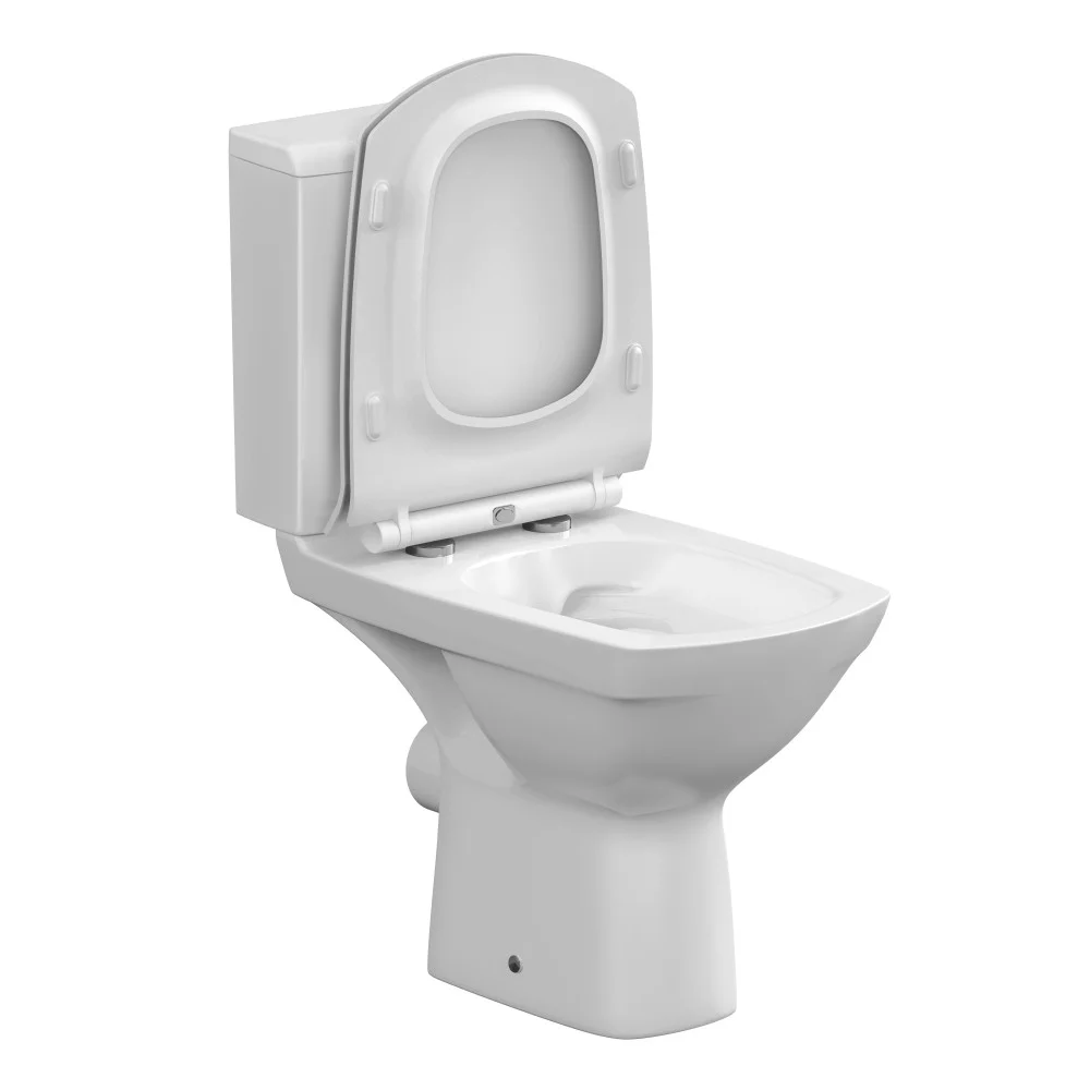 Приобрести напольный унитаз-компакт cersanit carina сlean on 011 3/5 + крышка с микролифтом