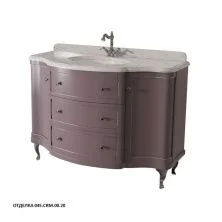 Caprigo Тумба с раковиной IMPERIO 120 см, коричневая, эмаль