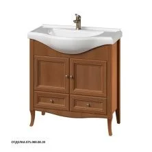 Caprigo Тумба с раковиной LION 80 см, светлое дерево, экошпон 38312 3