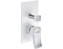 WasserKraft Смеситель для душа Aller 10641WHITE, белый/хром