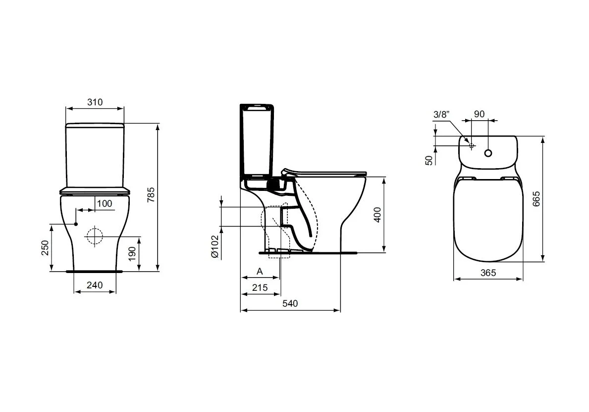 Приобрести унитаз напольный ideal standard tesi aquablade t008701 с крышкой микролифт