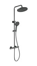 Душевая система с термостатом WONZON & WOGHAND INN 1, Темный графит (WW-B3013-T1-BGG)