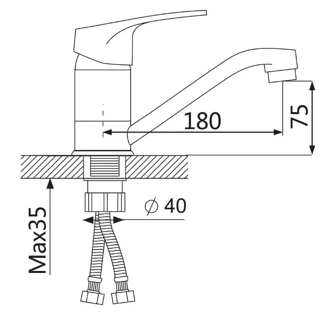 Приобрести cмеситель для раковины vieir novelo 110 мм, хром v204012