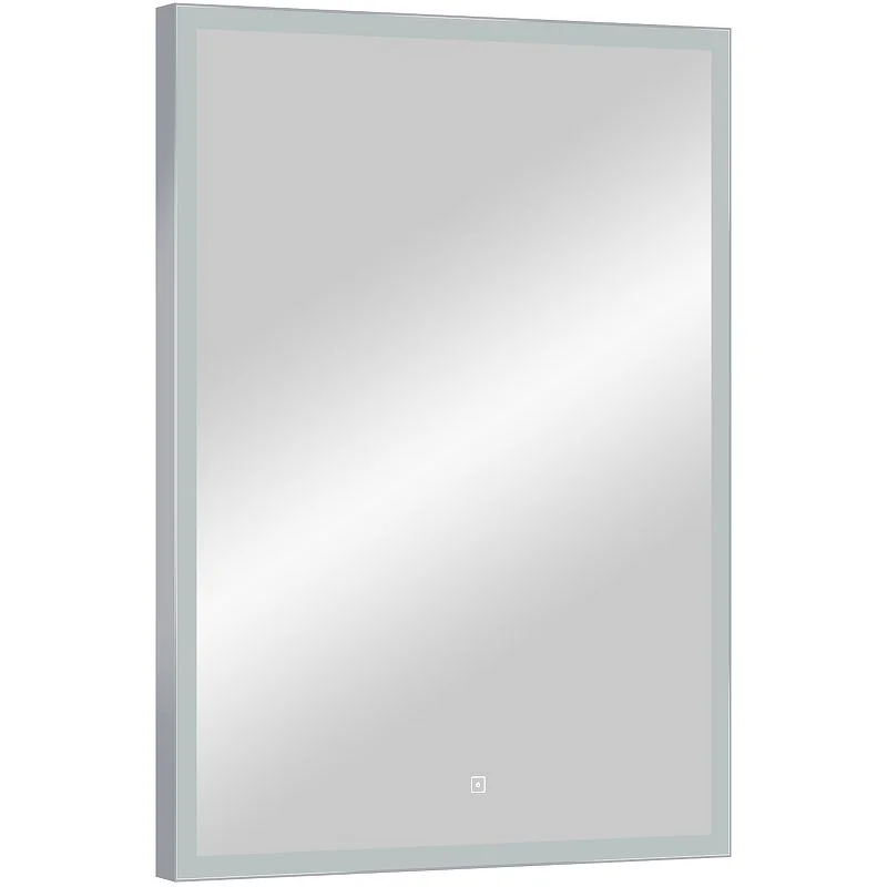 Приобрести continent зеркало с подсветкой frame 70х100 см, сенсорный включатель, серое
