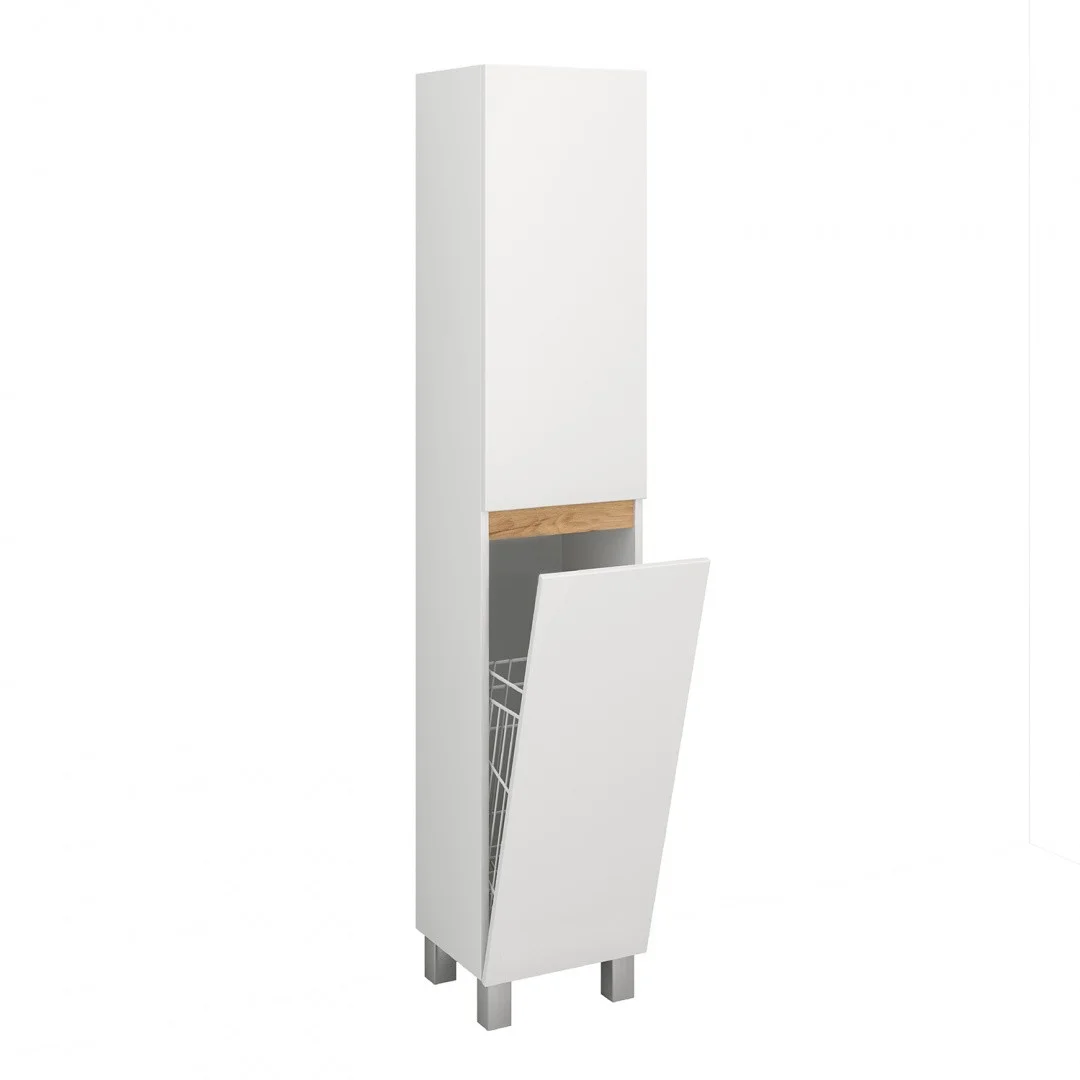 Приобрести пенал напольный sydney 35см. с корзиной левый/правый