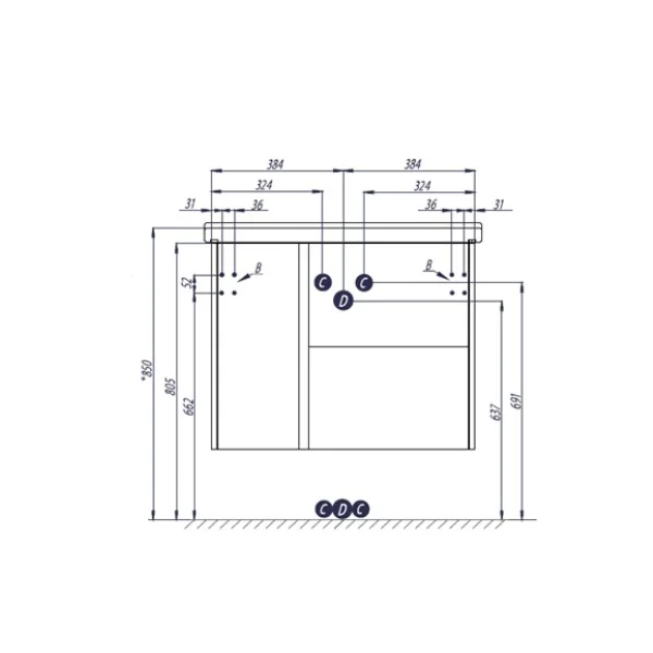 Приобрести тумба акватон стоун 80 см, сосна арлингтон