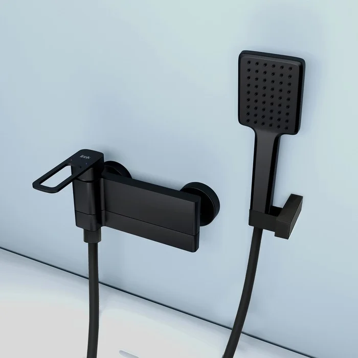 Приобрести iddis смеситель для ванны slide 217мм, черный матовый slibl00i02