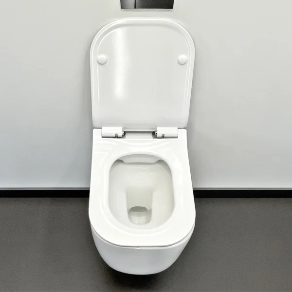 Приобрести comforty подвесной унитаз 102 безободковый, сиденье дюропласт softclose тонкое, быстросъёмное